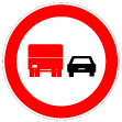 C14B - Proibição de ultrapassar para automóveis pesados