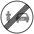 C20E - Fim da proibição de ultrapassar para motociclos e ciclomotores