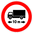 C7 - Trânsito proibido a veículos ou conjunto de veículos de comprimento superior a ...m