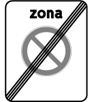 G7A - Fim de zona de paragem e estacionamento proibidos
