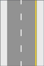 M12 - Linha contínua junto ao limite da faixa de rodagem