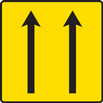 ST1B - Número e sentido de vias de trânsito