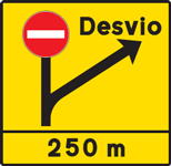 ST7 - Pré-sinalização de desvio de itinerário