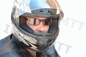 Questão IMT: O condutor de um motociclo sabe qual o tamanho certo de um capacete de protecção se:
